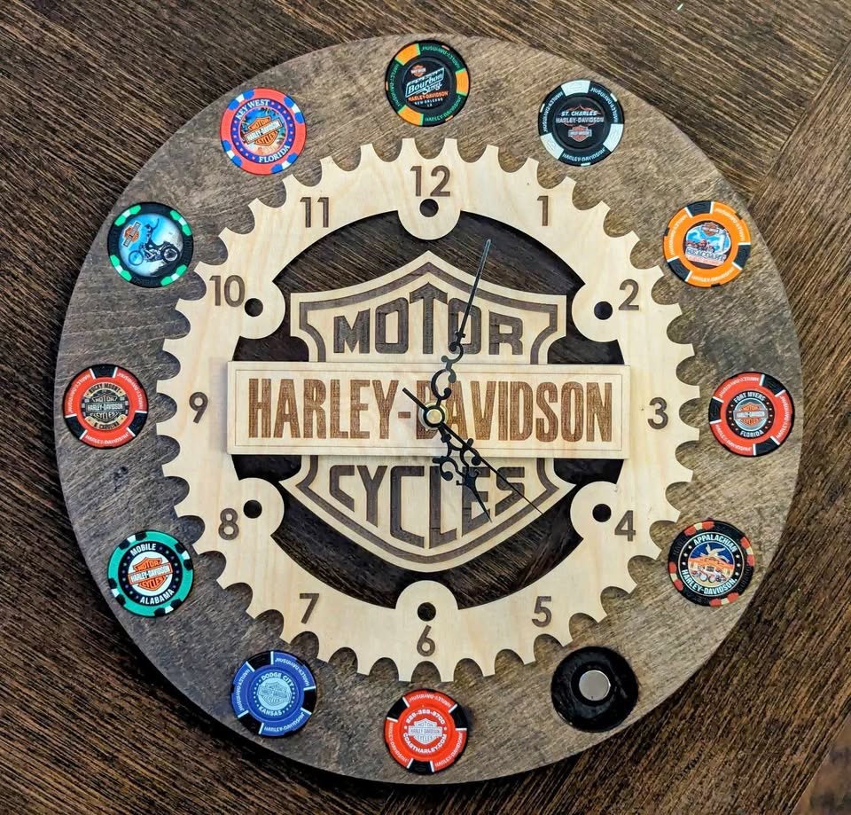 HD Round Clock Poker Chip Holder